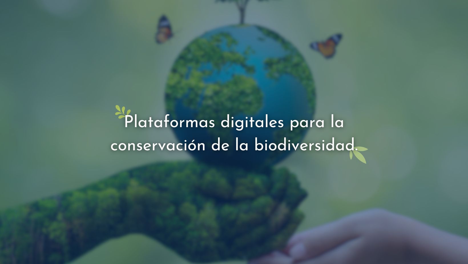 Plataformas digitales para la conservación de la biodiversidad.