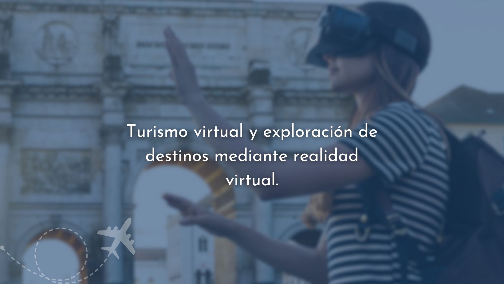 Turismo virtual y exploración de destinos mediante realidad virtual.