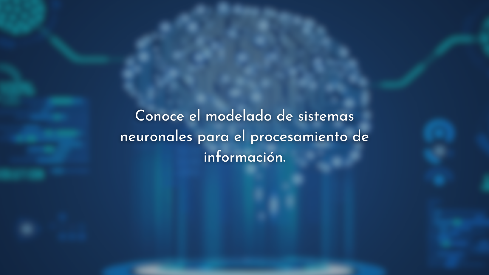 Modelado de sistemas neuronales para procesar información.